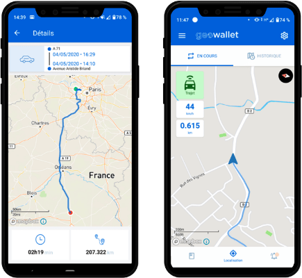 Geowallet — Calendar view